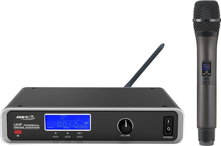 BST UHF Système de Microphones Sans Fil