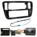 1-DIN KIT pour Mii, Citigo et Up (Noir Brillant)