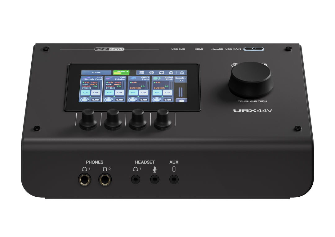 Yamaha URX44V Interface audio/vidéo USB-C (Noir) - Version vidéo