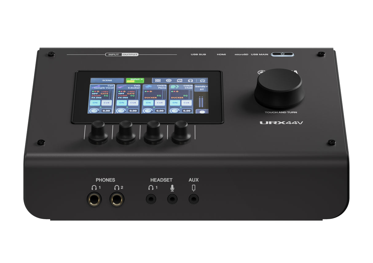 Yamaha URX44V USB-C Audio/Video Interface (Black) - Video Version