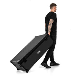UDG Ultimate DJ Podium Workstation Flight case Noir Plus (Wheels)