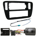 1-DIN KIT pour Mii, Citigo et Up (Noir Mat)