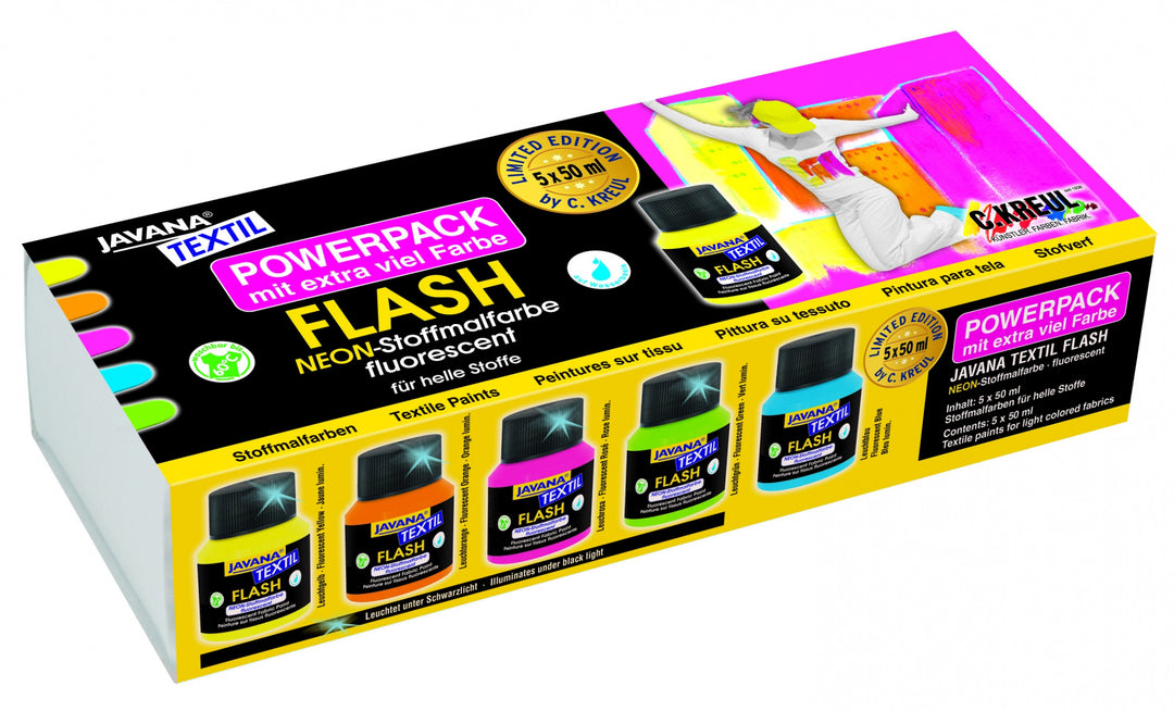 Set de Peinture Tissu UV 5 x 50 ml