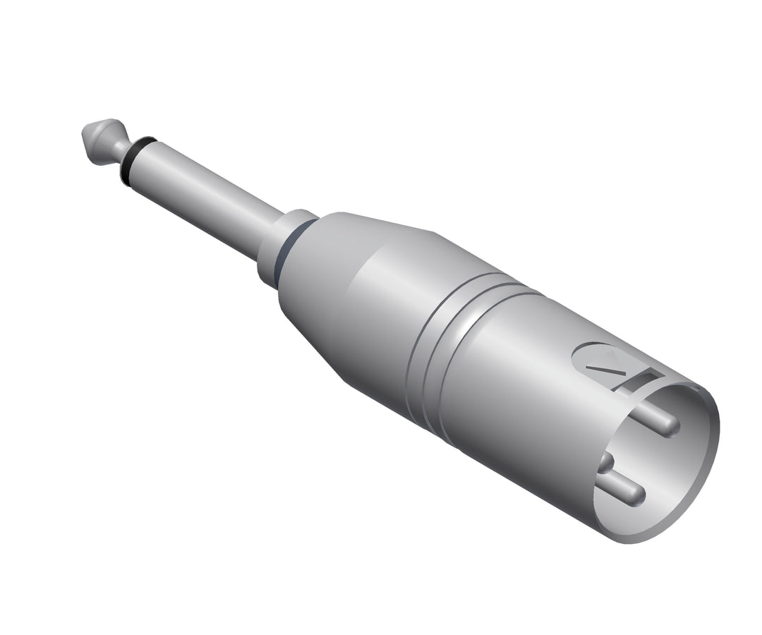 Adaptateur XLR mâle > Jack mono mâle