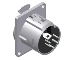 embase XLR 5 pôles femelle D-series