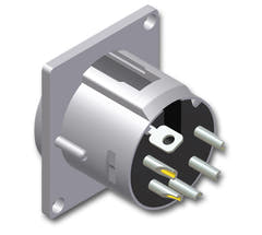 Embase XLR mâle 5 pôles série D