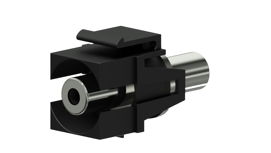 Adaptateur Keystone 3,5 mm minijack vers minijack, noir