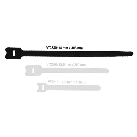 Kabelstrop Velcro Hook & Loop 10 pcs. (300mm)