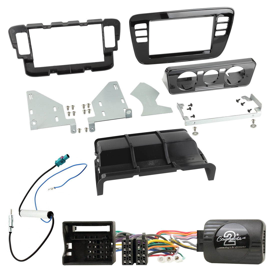 Kit de montage pour Mii, Citigo et Up (Noir Brillant)