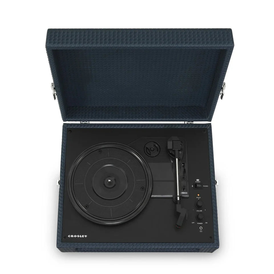 Platine vinyle Crosley Voyager Bluetooth bidirectionnel (Navy Blue)