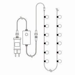 SmartLife Guirlande Décorative avec 48 Ampoules LED