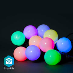 SmartLife Guirlande Décorative avec 10 Ampoules LED