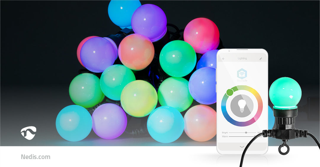 SmartLife Guirlande Décorative avec 20 Ampoules LED