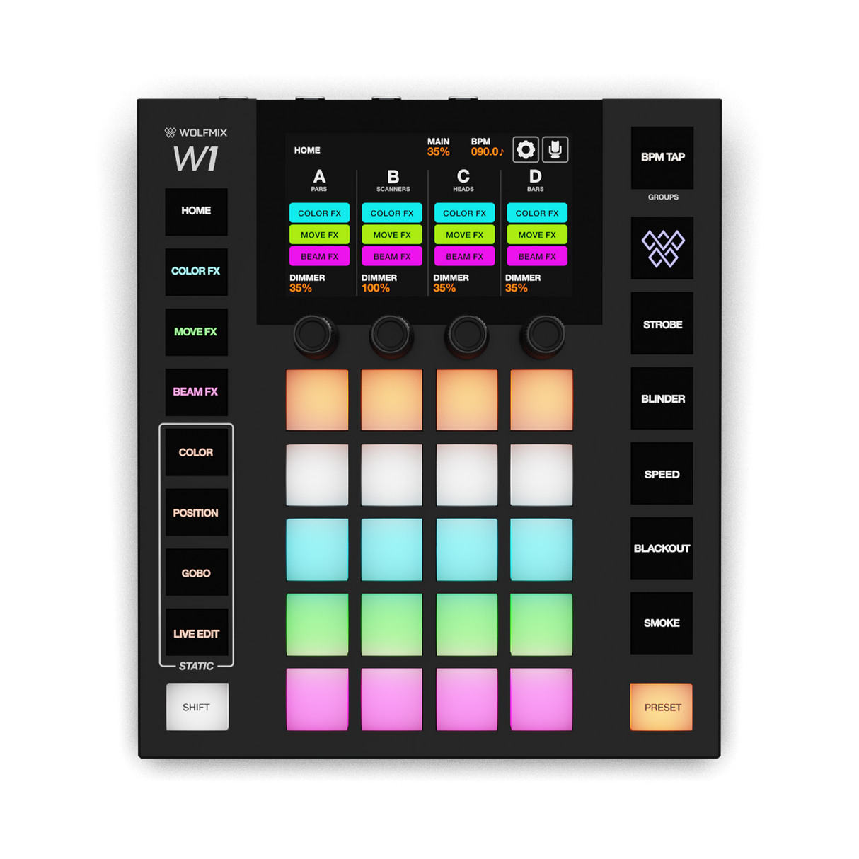 Wolfmix W1-MK3 DMX Lysmixer