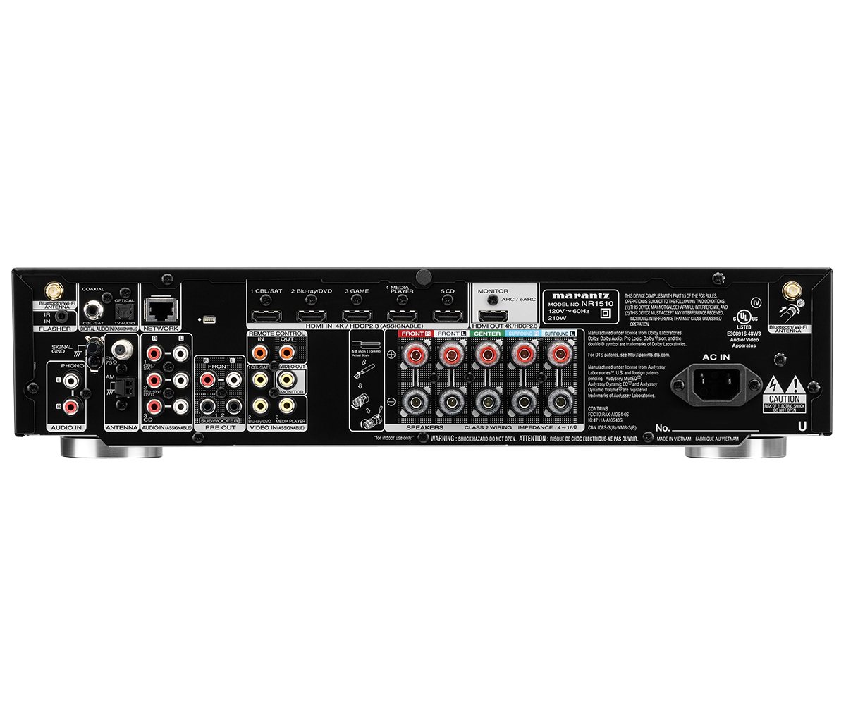 Marantz NR1510/N1B 5.2 Surround Receiver, Black