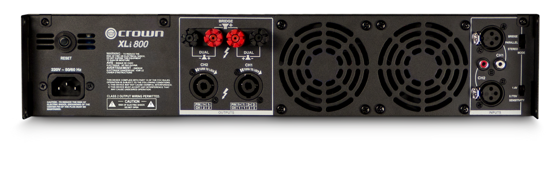 Crown XLi800 Amplificateur de puissance (2x200W, 8 Ohm)