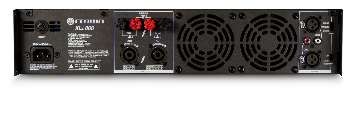 Crown XLi800 Amplificateur de puissance (2x200W, 8 Ohm)