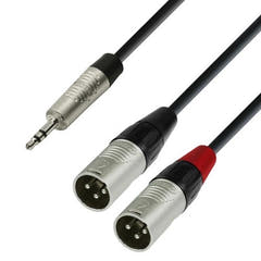 Câble Y-split Minijack vers XLR mâle (1,8m)