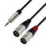 Câble Y-split Minijack vers XLR mâle (1,8m)