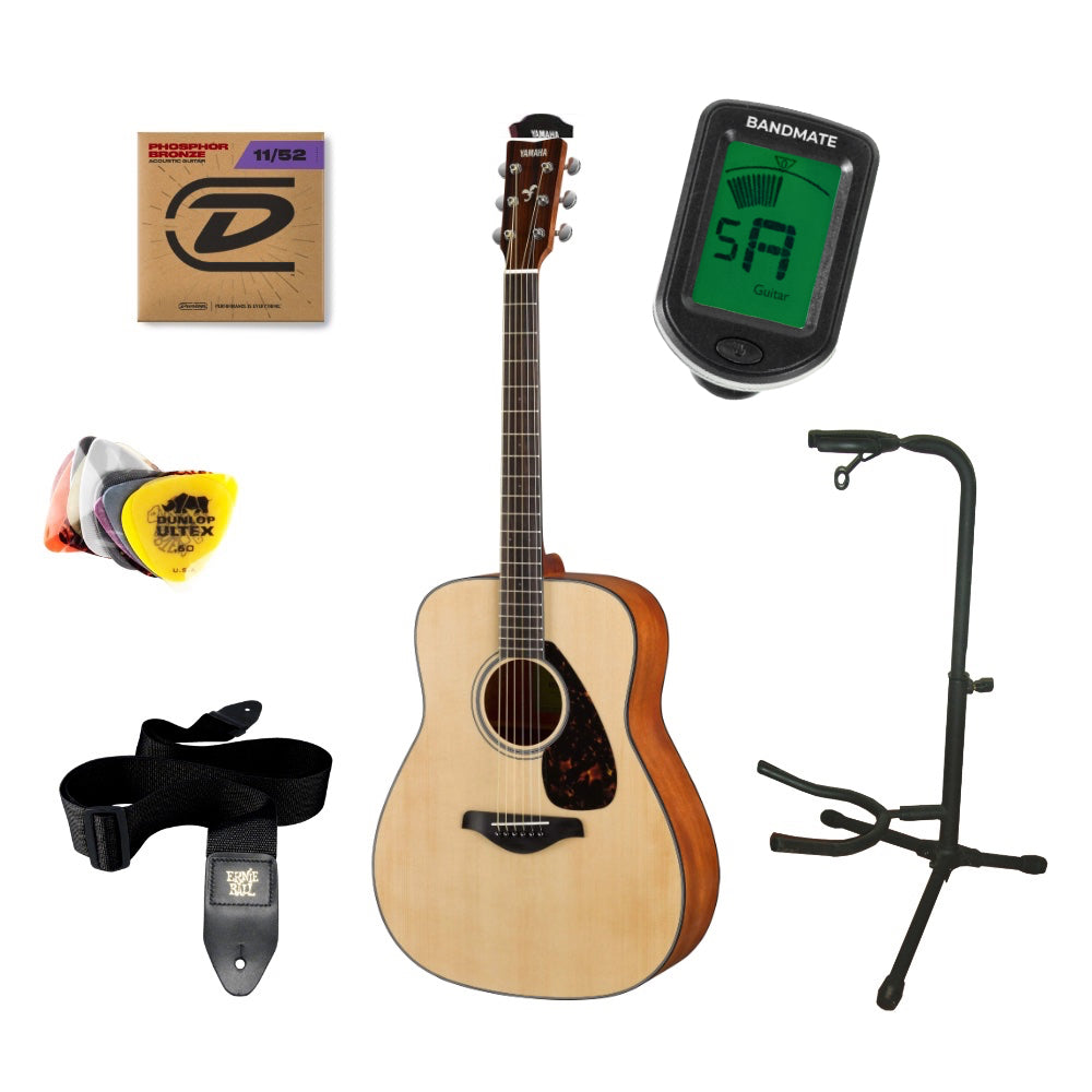 Yamaha FG800M NT II Pack de Démarrage Guitares Western (Naturel)