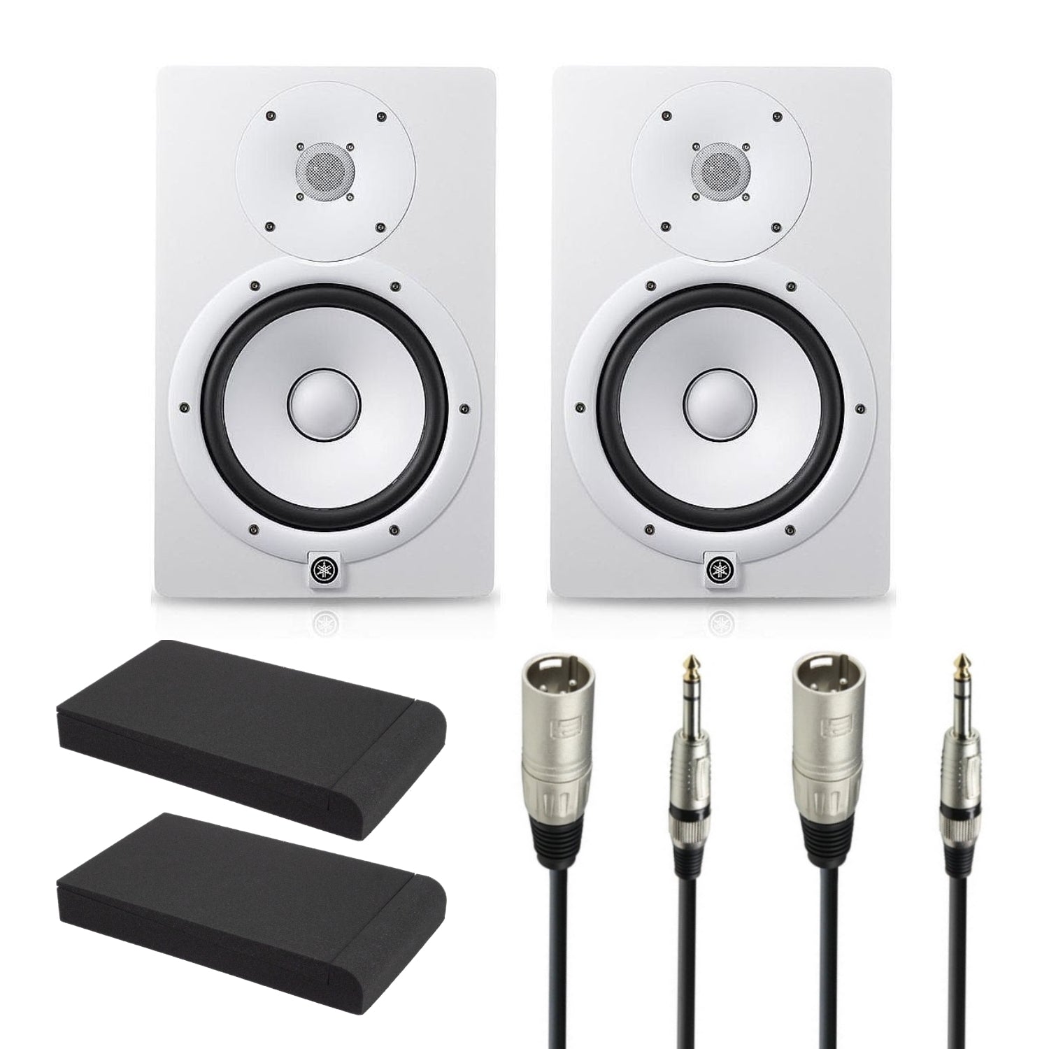 Yamaha HS7 Studio Monitor Starter Kit (White)