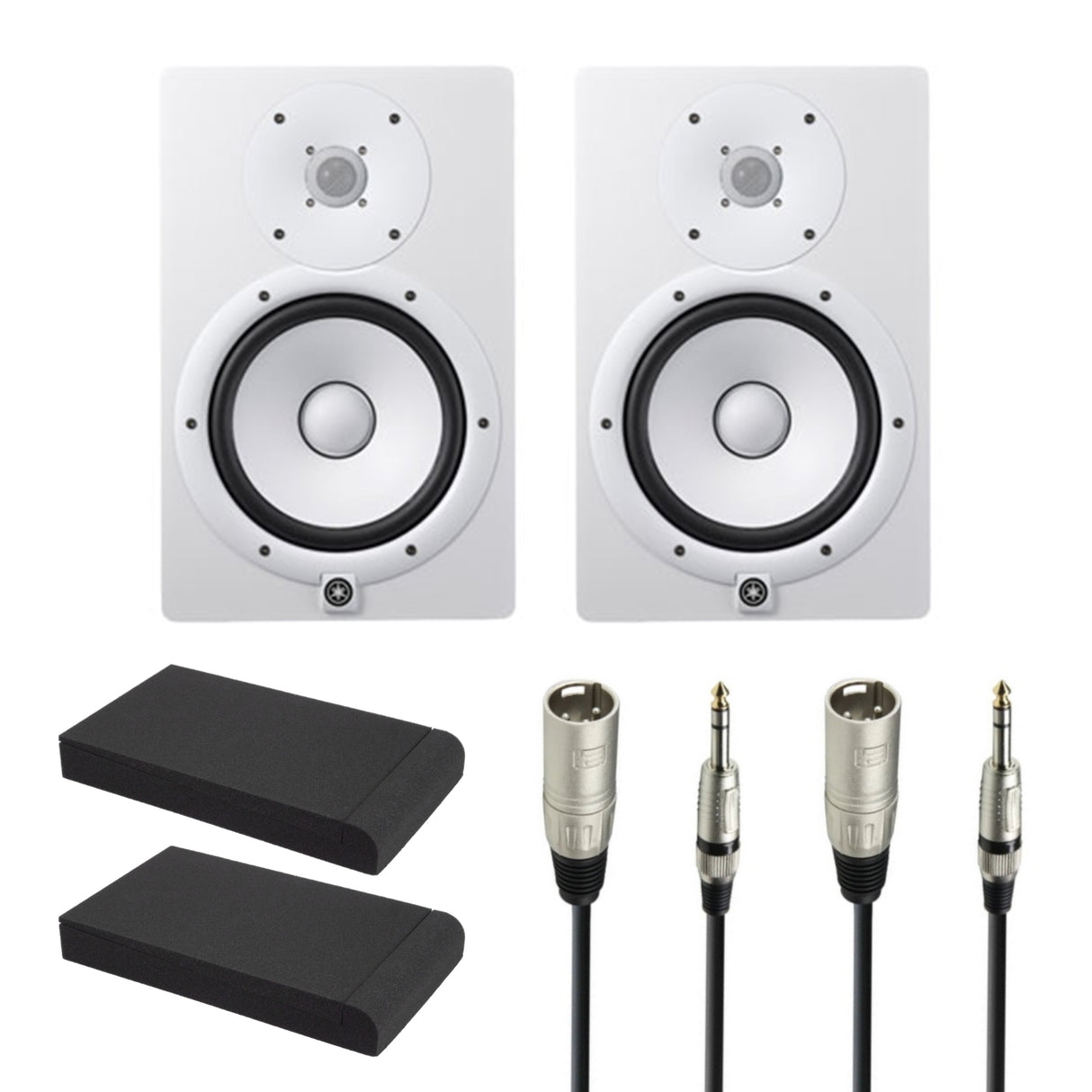 Yamaha HS8 Studio Monitor Starter Kit (White)
