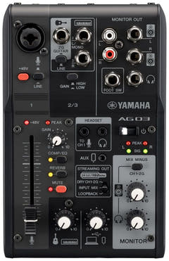 Yamaha AG03 MkII - Live Streaming Mixer (Noir)