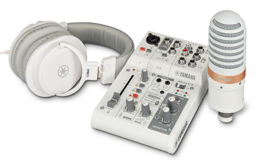 Yamaha AG03 MkII - Pack Live Streaming (Blanc)