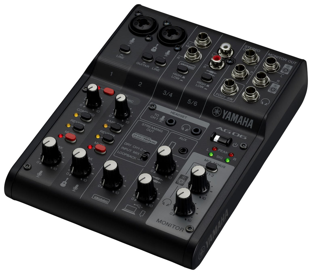Yamaha AG06 MkII - Mixeur pour Live Streaming (Noir)