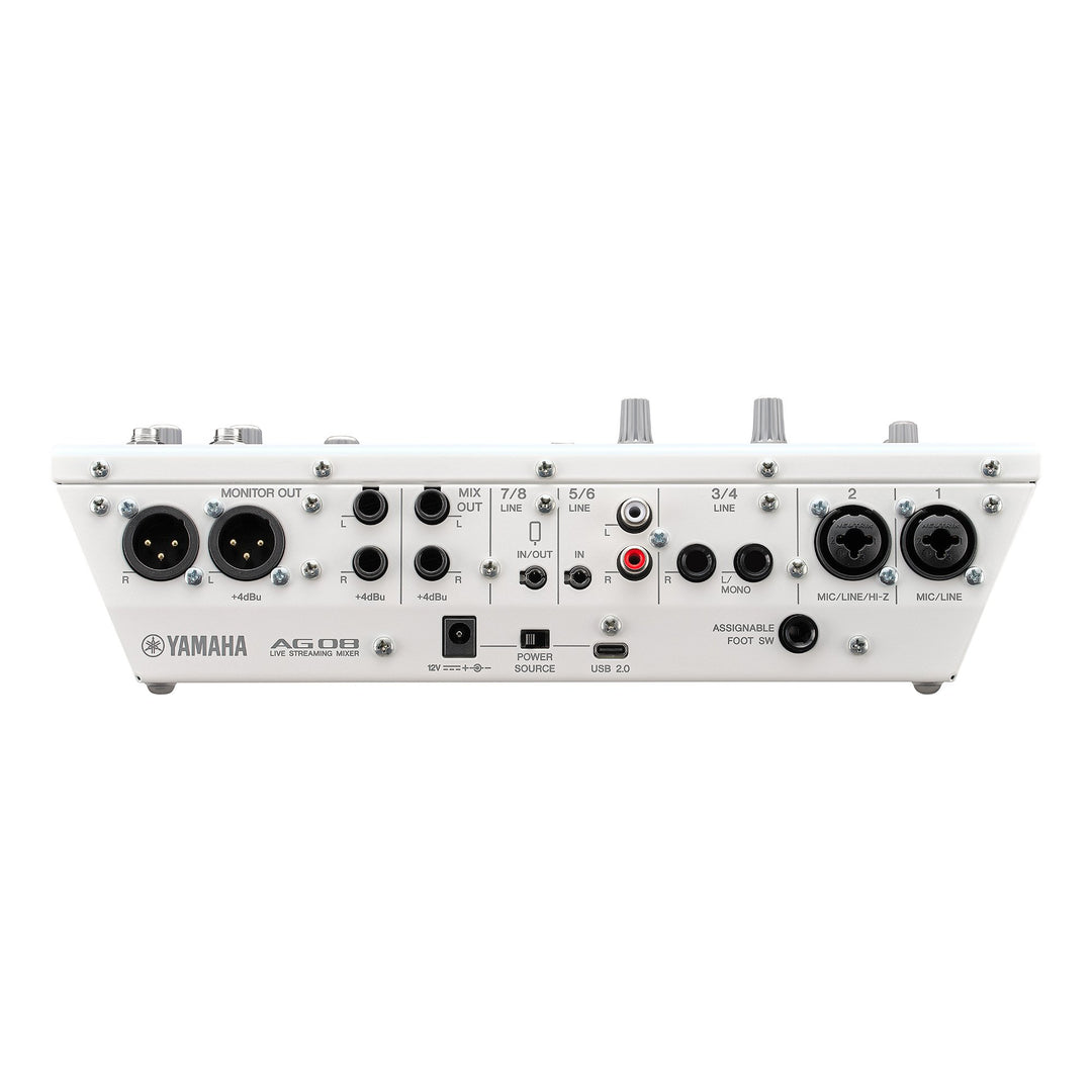 Yamaha AG08 - Mixeur pour streaming en direct (Blanc)