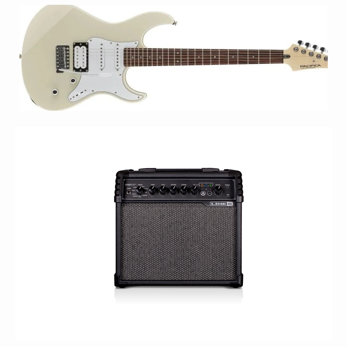Yamaha Pacifica Electric Guitar GPA112V (Vintage White )