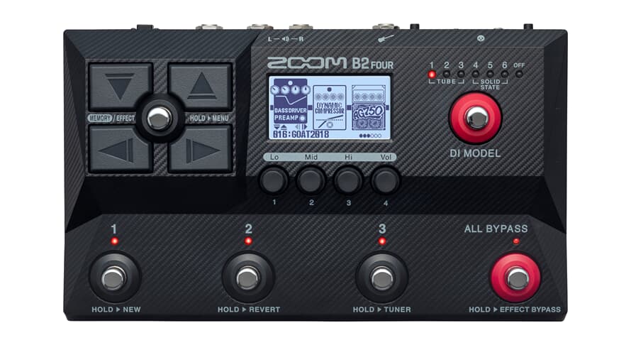 Zoom B2 FOUR Basso Multieffet
