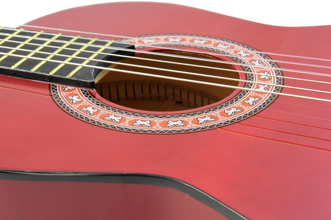 DiMavery AC-303 Guitare classique espagnole 1/2 (Rouge)