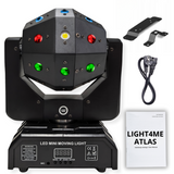 LIGHT4ME ATLAS lampe multi-effets LED 4-en-1 à Têtes Mobiles