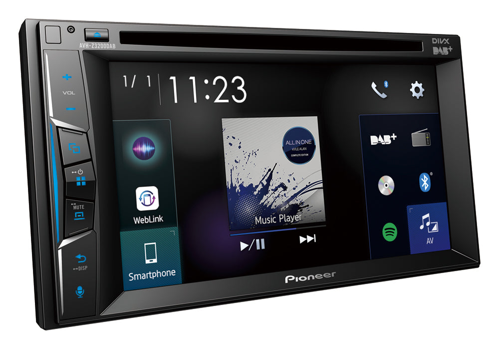 Pioneer AVH-Z3200DAB Apple Carplay, Bluetooth et Radio DAB