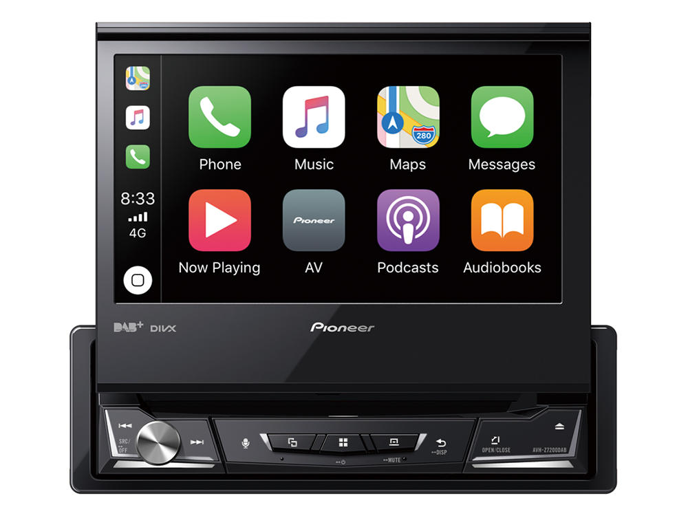 Pioneer AVH-Z7200DAB Apple CarPlay, Bluetooth et USB