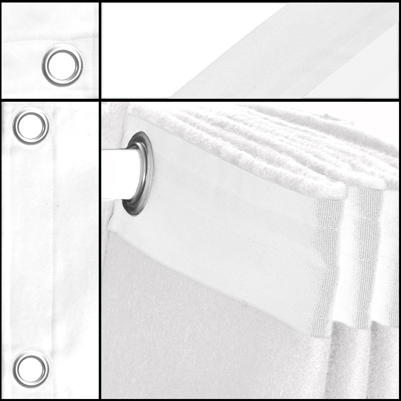 Molton Bagtæppe m. Øjer (Blanc)