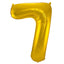 7 Shaped Number Foil Balloon Gold (86 cm)