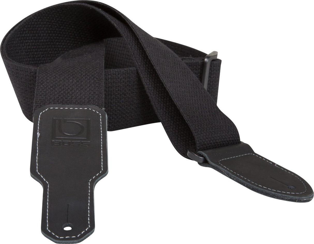 Boss BSC-20-BLK guitar strap, black cotton