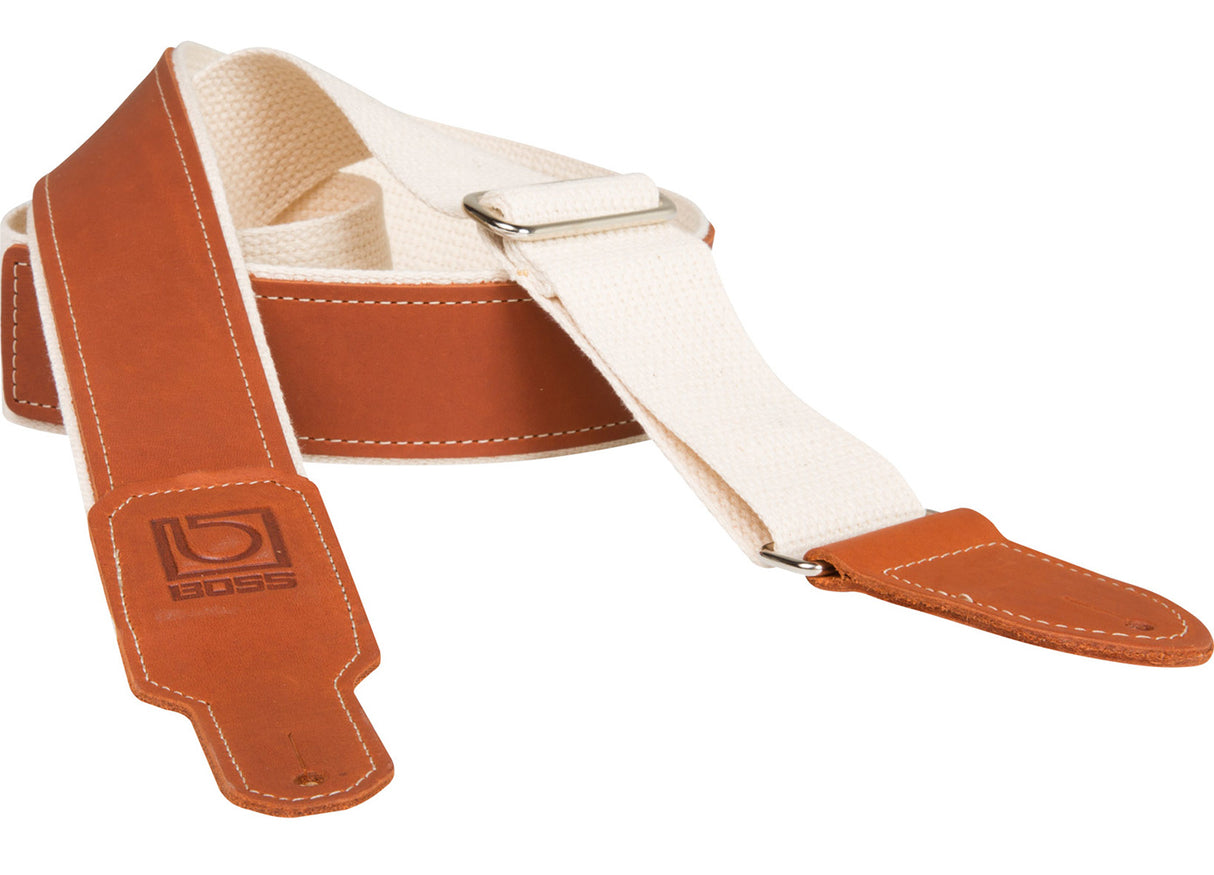 Boss BSH-20-NAT guitar strap hybrid, natural