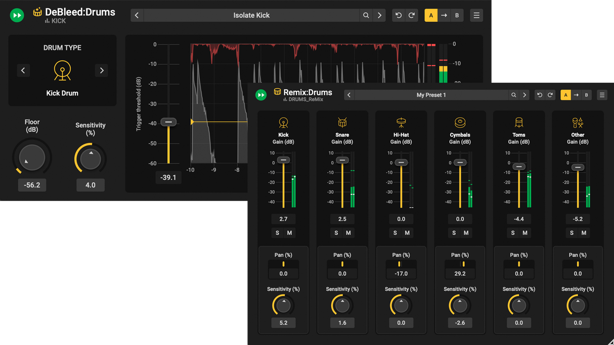 Drum Production Suite UPG from DeBleed:Snare