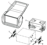 21CT23FT09 Cadre 2-DIN pour Fiat