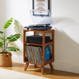 Meuble pour Platine vinyle Crosley Asheville Small avec rangement pour vinyles – Walnut