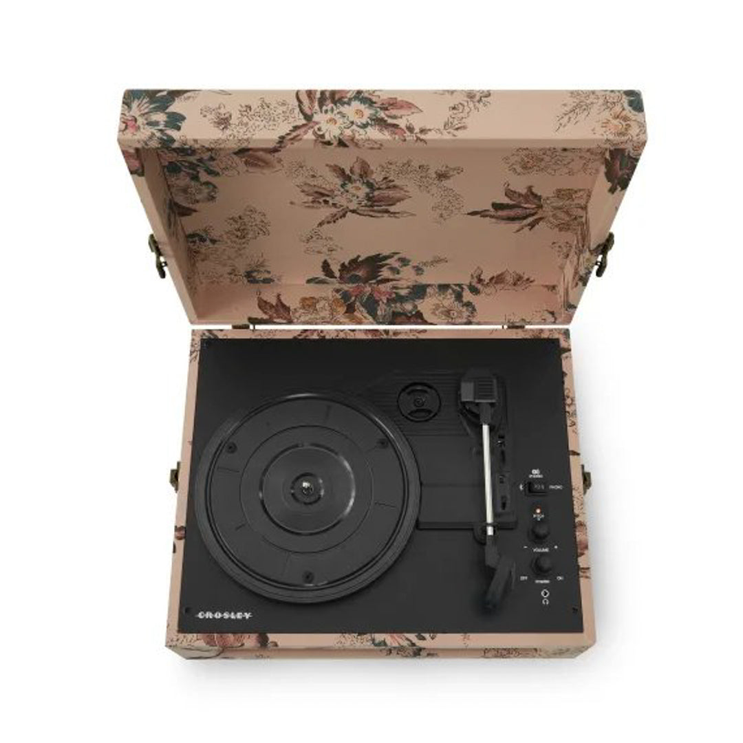 Crosley Voyager Platine Bluetooth bidirectionnel (Floral)