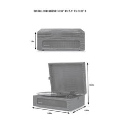 Crosley Voyager Platine Bluetooth bidirectionnel (Floral)