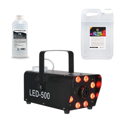 Light4Me Fog 500 LED Machine à brouillard 500W avec LED bundle
