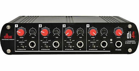 dbx DI4 4-kanals Boîte DI, Line Mixer