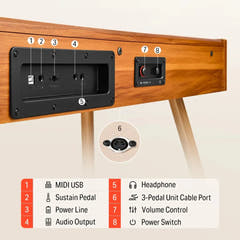 Donner DDP-80 piano électrique bois Pack complet