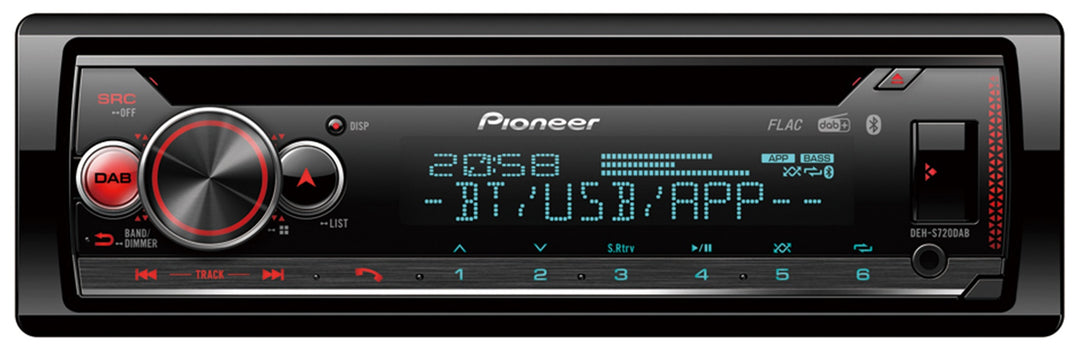 Pioneer DEH-S720DAB Autoradio avec Bluetooth, Radio DAB+