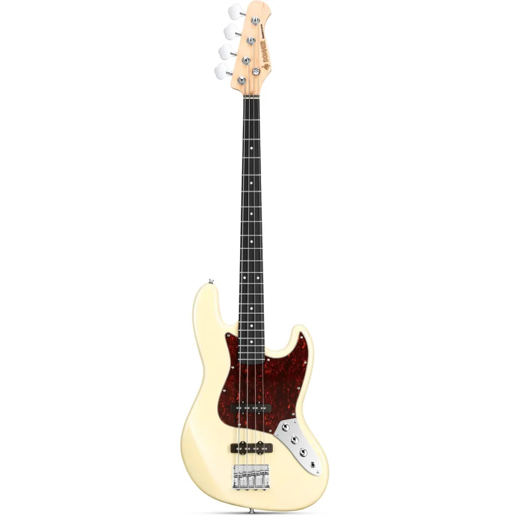 Donner DJB-510B pack basse électrique olympic white
